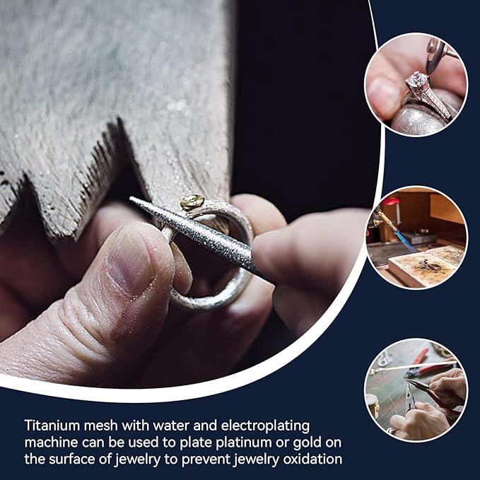 New Platinized Titanium Mesh Anode Electroplating Electrolysis 7.87"x1.97"