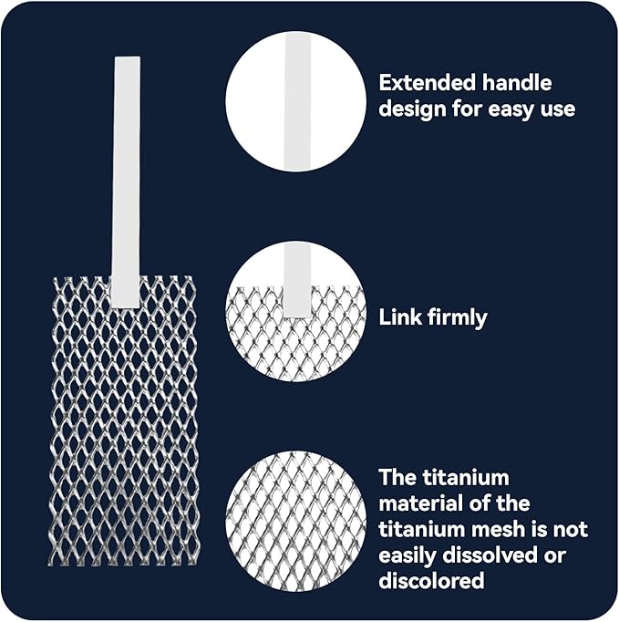 New Platinized Titanium Mesh Anode Electroplating Electrolysis 7.87"x1.97"
