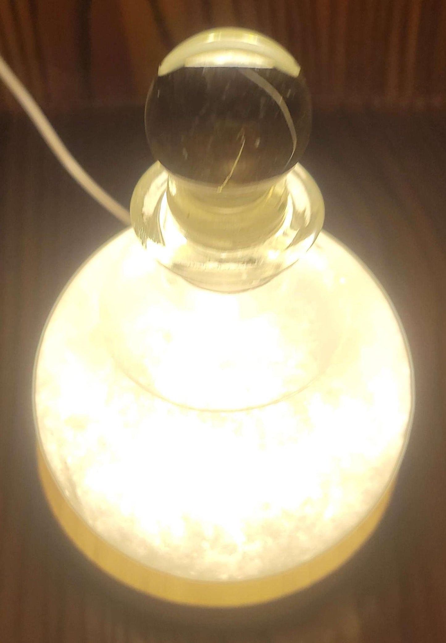 Fitzroy Storm Glass Barometer Snow Globe & LED USB Display | Made in the USA! | Great Gift Idea |