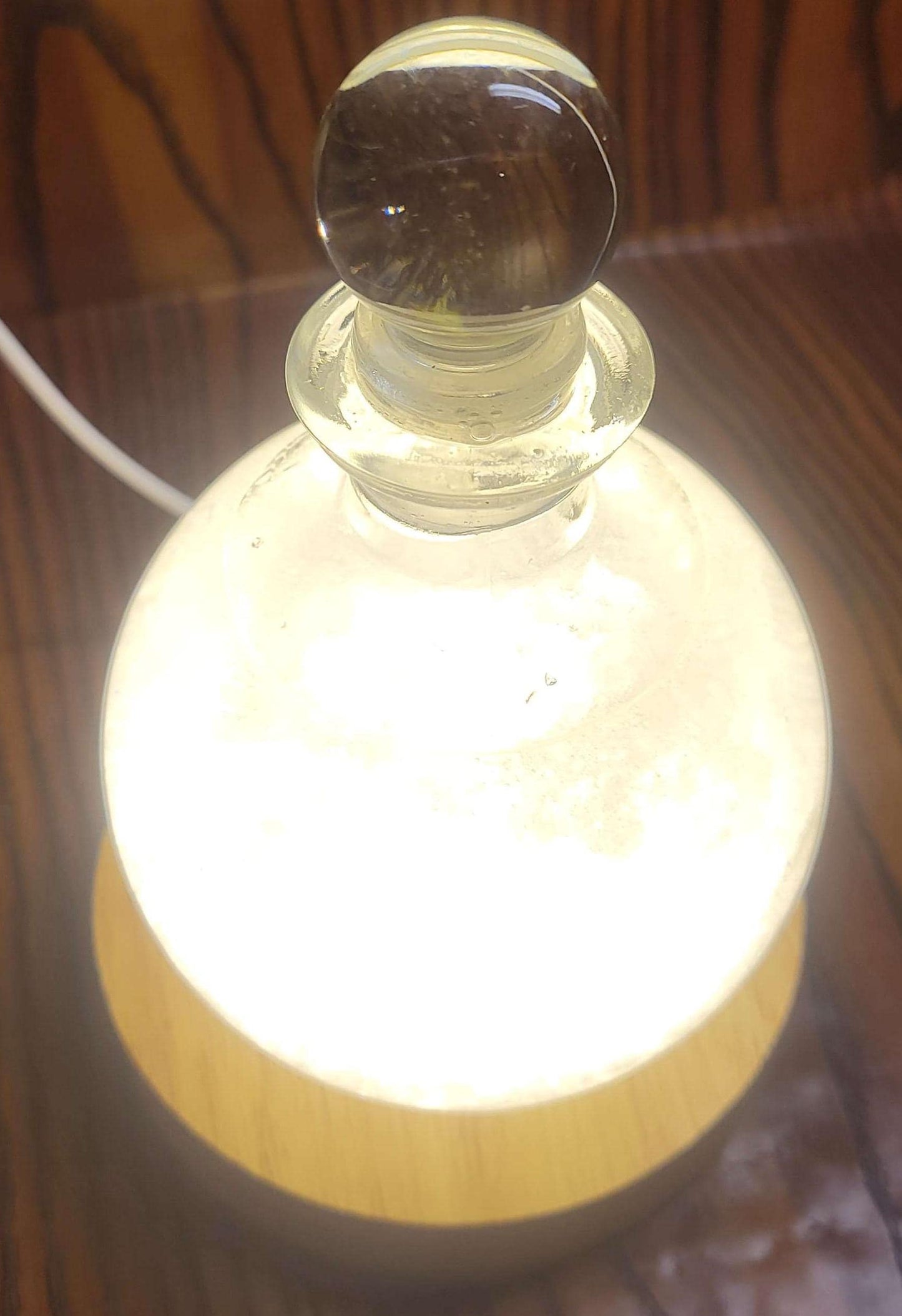 Fitzroy Storm Glass Barometer Snow Globe & LED USB Display | Made in the USA! | Great Gift Idea |