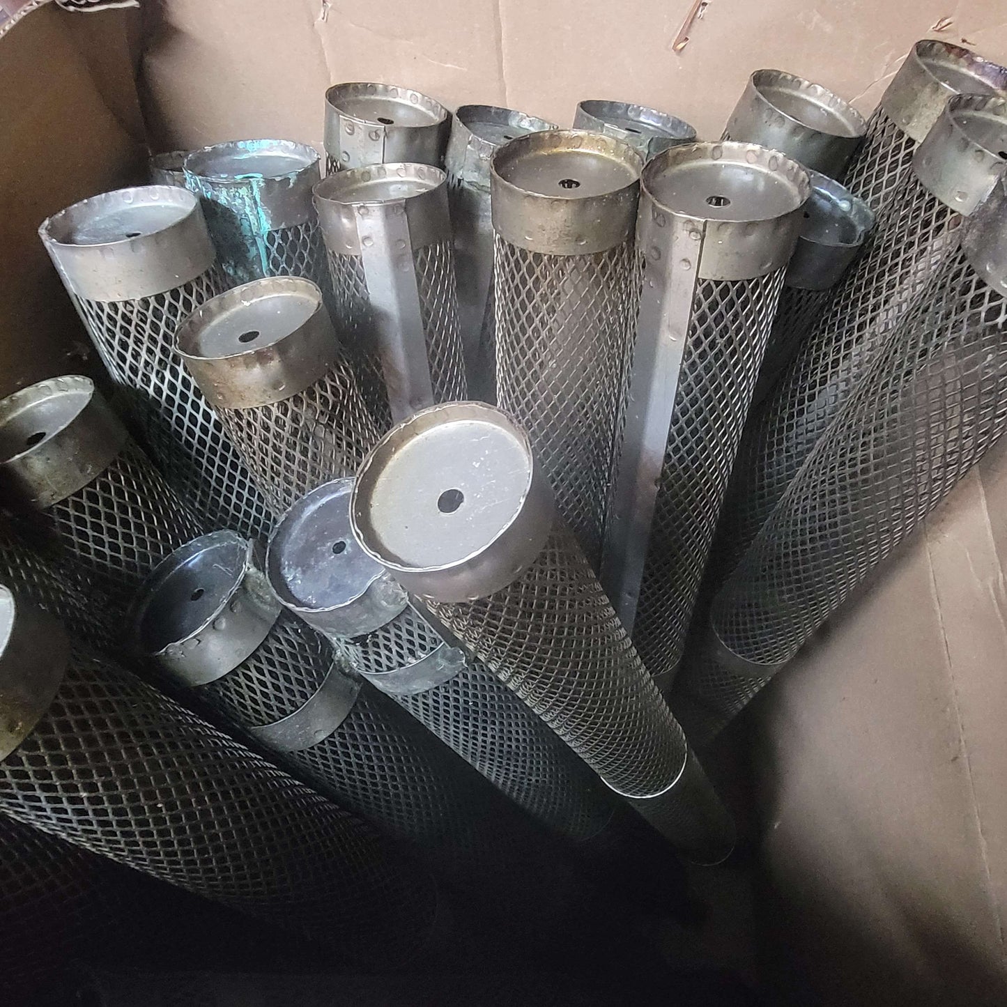 (1) Pure Titanium Anode Basket 33" x 3" Electroplating Electrolysis Parkerizing
