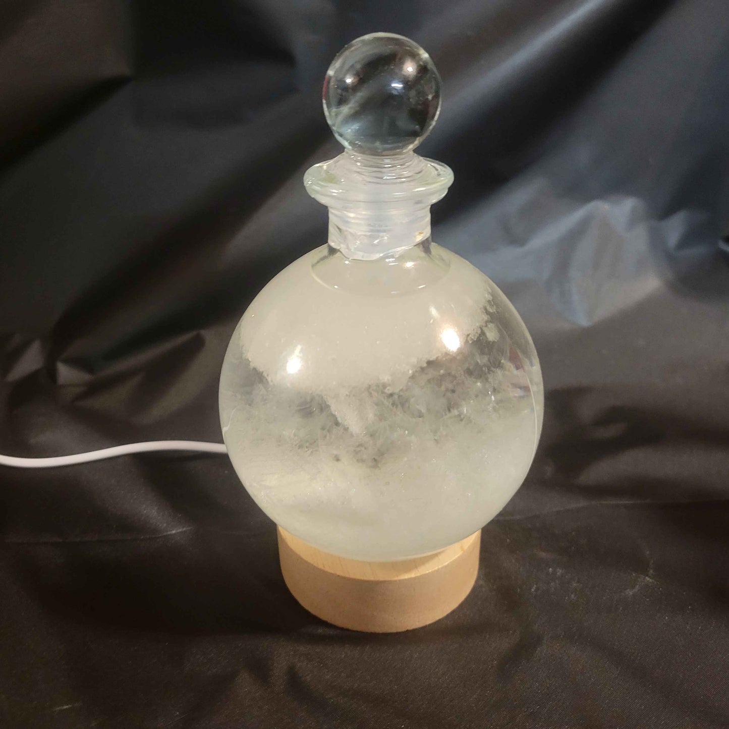 Fitzroy Storm Glass Barometer Snow Globe w/ LED USB Display | Made in the USA! | Great Gift Idea | - Invictus Supply Co.