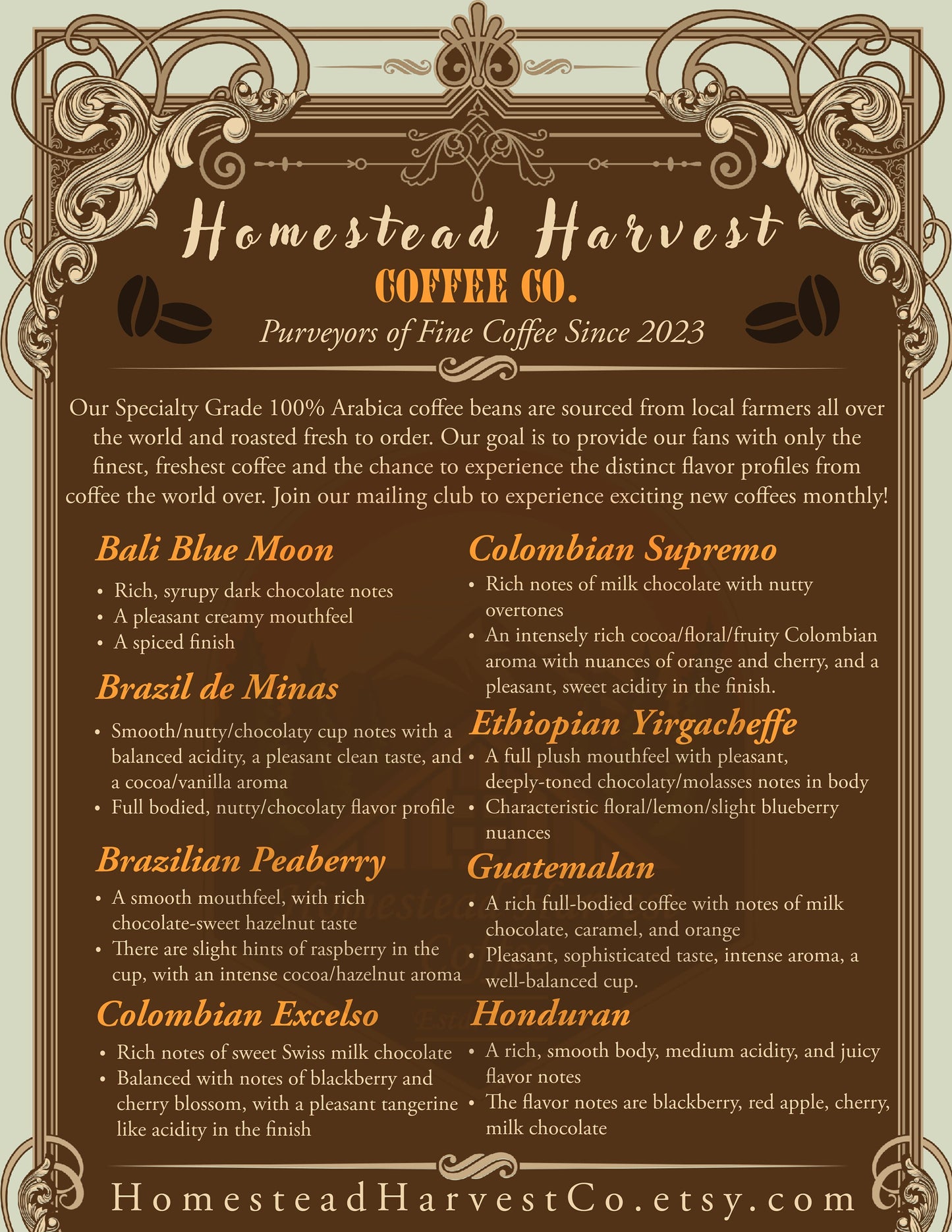 12 Oz Burundian Coffee | 100% Arabica Coffee Beans |